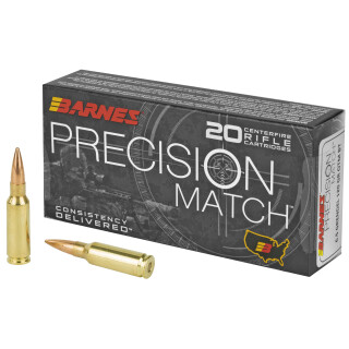 Barnes Precision Match 6.5 Grendel Ammunition 20 Rounds OTM 120 Grain
