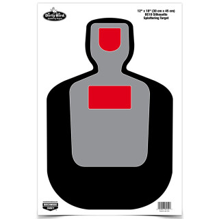 Birchwood Casey Dirty Bird 12"x18" BC-19 Silhouette Paper Target White Splatter Indoor/Outdoor Eight Pack 35717