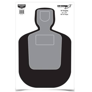 Birchwood Casey Eze-Scorer 12" x 18" Paper Target BC-19 Indoor/Outdoor 100 Pack 37007