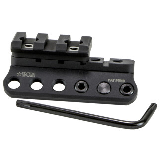 Bravo Company Manufacturing 1913 Picatinny Modular Mount KeyMod Version Ambidextrous Aluminum Matte Black BCM-1913LM-KM
