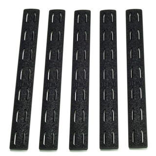 Bravo Company KeyMod Rail Panel Kit 5.5" Polymer Black 5 Pack BCM-KMR-RP-BLK-5