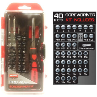 Birchwood Casey Pro Screwdriver Kit 40 Piece