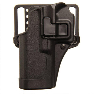 BLACKHAWK! SERPA CQC Concealment OWB Paddle/Belt Loop Holster SIG Sauer P250/P320 4.7" Barrel Models Left Hand Polymer Matte Black Finish