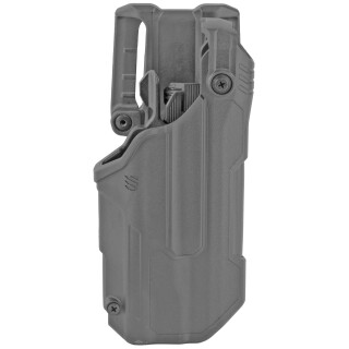 BLACKHAWK! T-Series L3D Level 3 Light Bearing Duty Holster Fits Glock 17/19/22/23 with TLR-1, 2 Right Hand Polymer Plain Finish Black