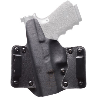 BlackPoint Leather Wing OWB Holster For SIG Sauer P365 Right Hand Leather Kydex Black
