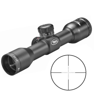 BSA Optics 4x30 Tactical Weapon Scope Mil Dot Reticle 1" Tube .25 MOA Adjustments Includes Rings AR-15 Carry Handle and SKS Mounts Matte Black