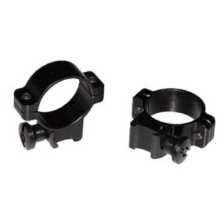Burris Standard Rimfire Rings 1" Aluminum Medium Black 420071