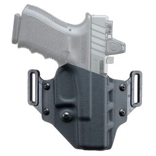 Crucial Concealment Covert OWB Holster fits Glock 19/23/32 Right Hand Optics Compatible Polymer Black