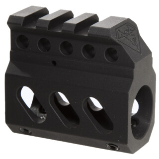 DoubleStar AR-15 Superlite .750" Diameter Same Plane Gas Block 6061 T6 Aluminum Hard Coat Anodized Matte Black