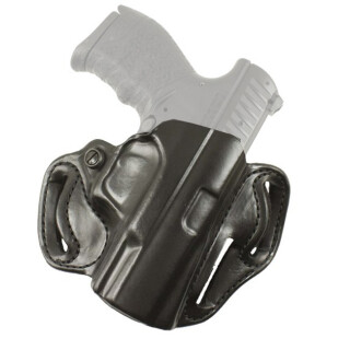 DeSantis Speed Scabbard SIG Sauer P250/320 Compact OWB 1.75" Belt Right Hand Leather Black