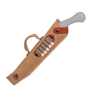 DeSantis Kurz Shotgun Case For .410 Pump Action Firearms With 14" Barrel Ambidextrous Leather Tan