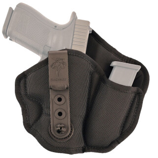 DeSantis Inner Piece 2.0 Holster IWB with Magazine Pouch for Glock 26/27. Ruger SR9/40C and Similar Right Hand Nylon Black