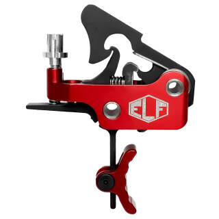 Elftmann ELF APEX Drop-in AR-15 Trigger with Knob Red Curved