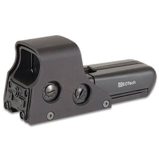 EOTech 552 Holographic Weapon Sight 68 MOA Ring One MOA Dot Night Vision Compatible Mode Standard Screw Mount AA Batteries Picatinny Black 552.A65