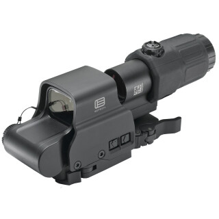 EOTech HHS II Holographic Weapon Sight and Magnifier Combo CR123 Battery Picatinny Quick Disconnect Mount Black HHS-II
