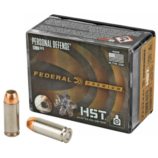 Federal Premium HST 10mm Auto Ammunition 20 Rounds HST JHP 200 Grain