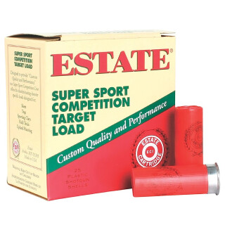 Estate Cartridge Super Sport Competition Target Load 12 Gauge Ammunition 2-3/4" Shell #7.5 Lead Shot 1 oz 1180fps