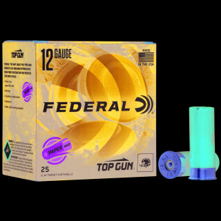 Federal Top Gun Target Paper Wad 12 Gauge Ammunition 25 Rounds 2-3/4" #7.5 Steel