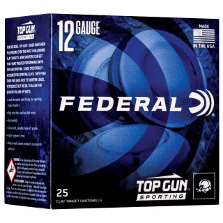 Federal Top Gun Sporting 12 Gauge Ammo 2-3/4in 1oz. #7.5 Lead Shot