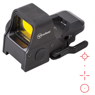 Firefield Impact XLT Red Dot Reflex Sight Multi-Reticle 1 MOA Adjustment CR2032 Battery QR Mount Unlimited Eye Relief Aluminum/Polymer Body Matte Black Finish