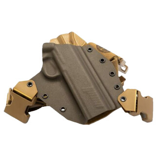 GunfightersINC Kenai Chest Holster Rig 1911 Gov't 5" With Rail MAS Grey/Coyote