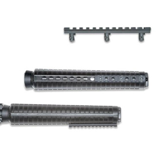 GG&G AR15 Rail Under Foregrip Intergrated Rail for Rifle Length Handguards