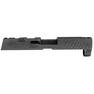 Grey Ghost Precision GGP-320 Compact V2 Stripped Slide fits SIG Sauer P320 Compact Models Optic Cut Machined 17-4 Billet Stainless Steel DLC Black