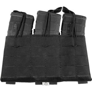 Grey Ghost Gear Compact Triple Magazine Panel 5.56 NATO Laminate MOLLE/Pals Compatible Black
