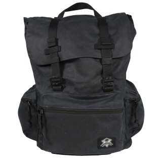 Grey Ghost Gear Drifter Waxed Canvas Backpack Black