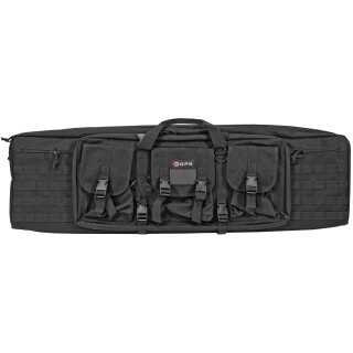 G Outdoors G.P.S. Tactical 42" Double Rifle Case Backpack Straps MOLLE Compatible 600D Polyester Black