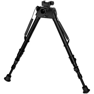 Harris Bipods S-25CP Bipod 13.5" to 27" Extendable Quick Deploy Spring Loaded Legs Picatinny Rail Mountable Swivel Anodized Finish Black