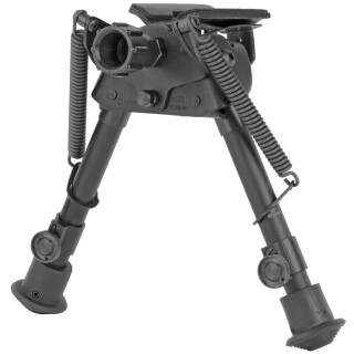 Harris Ultra-light Bench Rest Bipod 1A2-BR Sling Swivel Stud Mount 6" to 9" Telescoping/Folding Legs Aluminum Matte Black