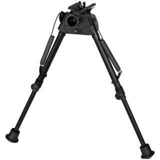 Harris Bipods S-L2 Bipod 9" to 13" Extendable Quick Deploy Spring Loaded Legs Sling Swivel Stud Mountable Swivel Anodized Finish Black