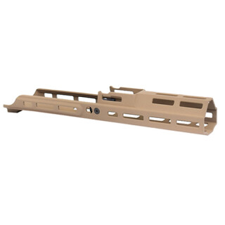 Kinetic Development Group MREX MKII FN SCAR 6.5" M-LOK Free Float Extended Hand Guard Rail System Magpul Flat Dark Earth