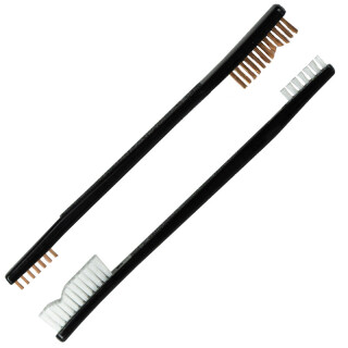 KleenBore 2pc Double End Nylon & Bronze Brush Set