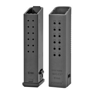 KRISS USA MagEx2 Extension Kit for Glock 20 10mm Auto +18 Round Capacity Polymer Black 3 Pack