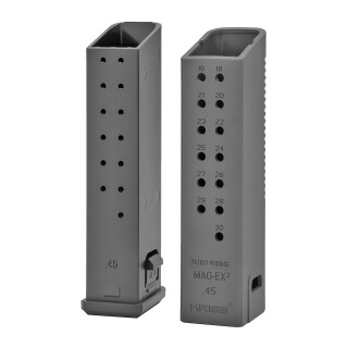 KRISS USA MagEx2 Extension Kit for Glock 21 .45 ACP +17 Round Capacity Polymer Black 3 Pack