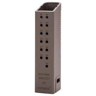 KRISS USA MagEx2 Extension Kit for Glock 21 .45ACP +17 Capacity Polymer Flat Dark Earth