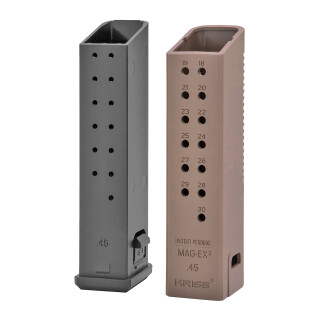 KRISS USA MagEx2 Extension Kit for Glock 21 .45 ACP +17 Round Capacity Polymer Flat Dark Earth 3 Pack