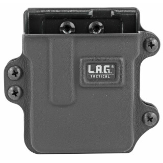 L.A.G Tactical Inc Single Rifle Magazine Carrier AR-15/AICS .223 Magazines Belt Clip Attachment System Kydex Construction Matte Black