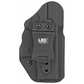 LAG Tactical Liberator MK II Series OWB/IWB Holster for Glock 26/27/33 Models Ambidextrous Draw Kydex Construction Matte Black Finish