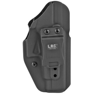 LAG Tactical Liberator MK II Series OWB/IWB Holster for Glock 48 Models Ambidextrous Draw Kydex Construction Matte Black Finish