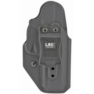 LAG Tactical Liberator MK II Series OWB/IWB Holster for Ruger Security 9 Models Ambidextrous Draw Kydex Construction Matte Black Finish