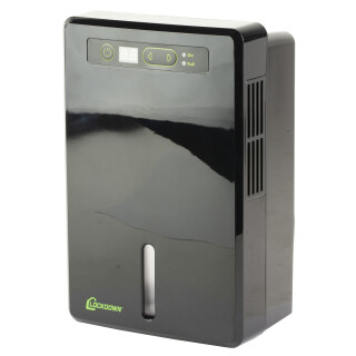 Lockdown Compact Automatic Dehumidifier 600ml Capacity Black