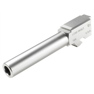 Lone Wolf Distributers Drop In Replacement Barrel for Glock 19 All Gen's 9mm Luger 4.02" 416 Stainless Steel Matte Stainless Steel Finish