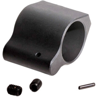 Luth-AR AR-15 Lo-Profile Gas Block .750 Diameter with Set Screws and Roll Pin Black