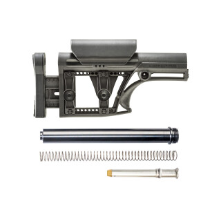 Luth-AR AR-15 MBA-1 Stock Assembly A2 Tube .223 Rifle Buffer And Spring Black MBA-1K
