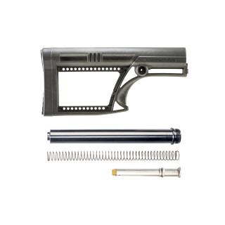 Luth-AR LR-308/AR-10 MBA-2 Skullaton Stock Assembly A2 Tube .308 Rifle Buffer And Spring Black MBA-2K308