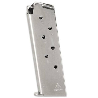 Mec-Gar 1911 Full Size 7 Round Magazine .45 ACP Nickel