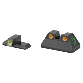 Meprolight Tru-Dot Fixed Night Sights H&K USP Compact Green/Orange Steel